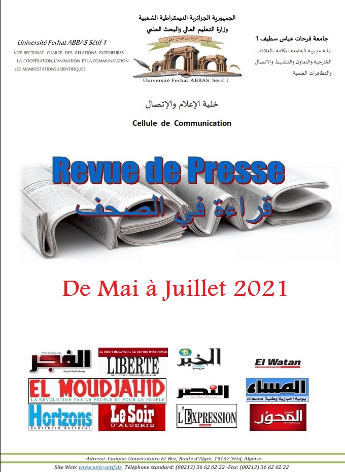 Revue presse Mai Juillet 2021